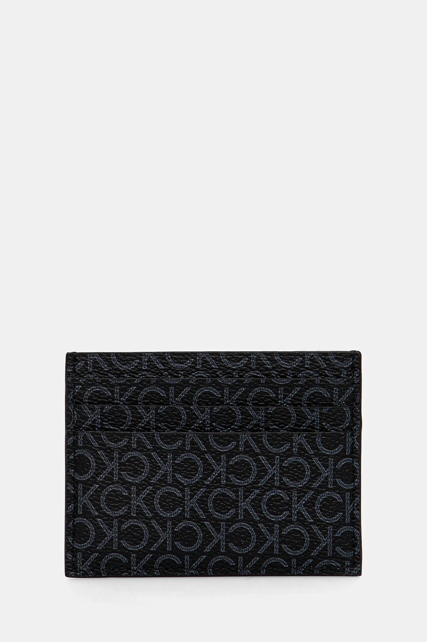 Levně Pouzdro na karty Calvin Klein černá barva, K50K512851