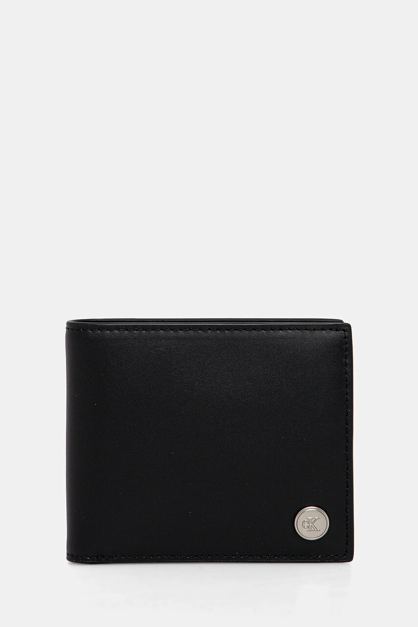 Levně Peněženka Calvin Klein Jeans černá barva, LV04G1004G