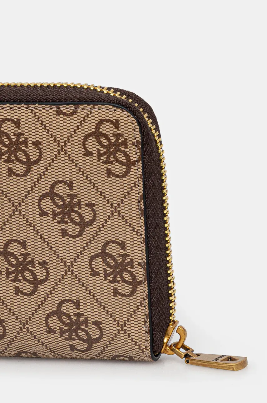 Кожаный кошелек Guess LYON мужской цвет коричневый SMLYLL LEA28 Кожаный кошелек Guess LYON мужской цвет коричневый SMLYLL LEA28