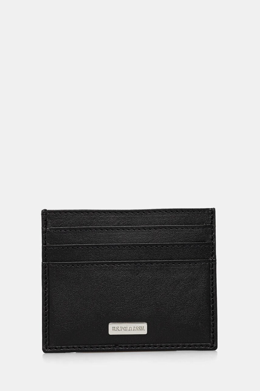U.S. Polo Assn. carcasa din piele Utah culoarea negru, WEUUA2616MHA
