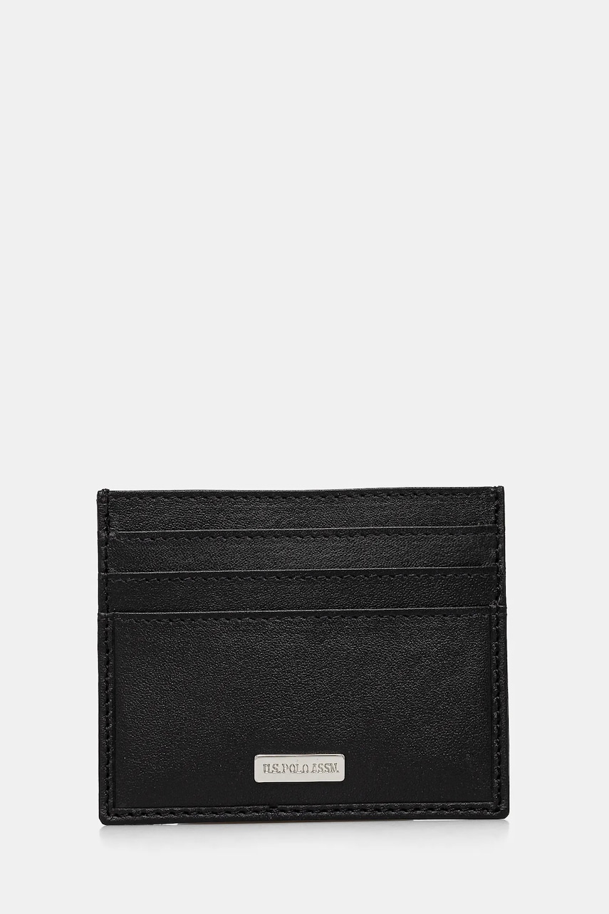 U.S. Polo Assn. carcasa din piele Utah culoarea negru, WEUUA2616MHA