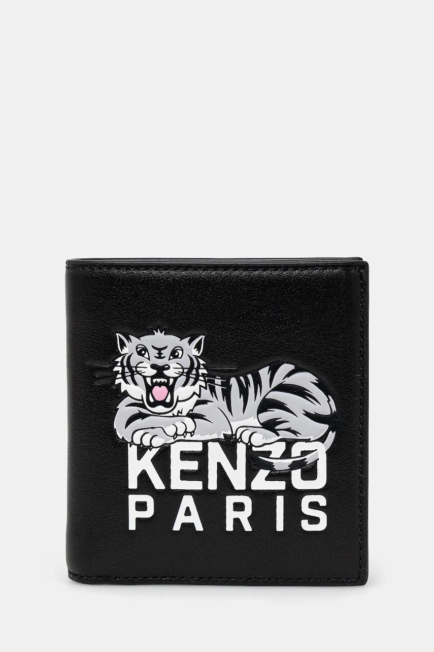 Kenzo portofel de piele barbati, culoarea negru, FF55PM603L46.99