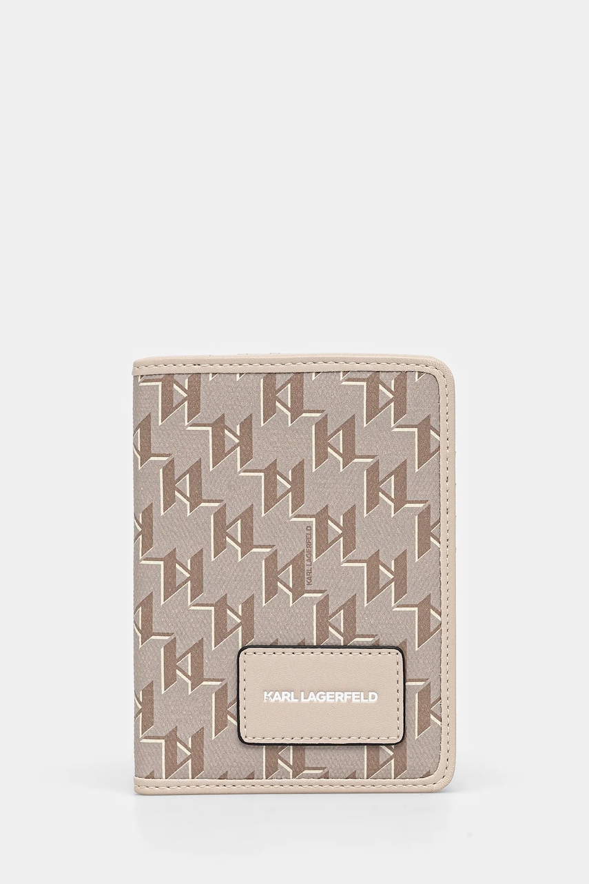 Karl Lagerfeld portofel culoarea bej, A1W32071