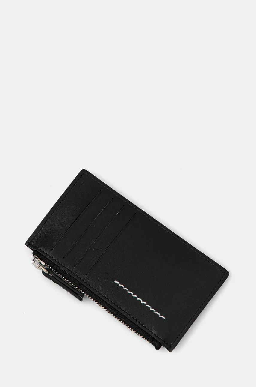 Кожаный кошелек MM6 Maison Margiela цвет чёрный SA5UI0016.P7258 Кожаный кошелек MM6 Maison Margiela цвет чёрный SA5UI0016.P7258