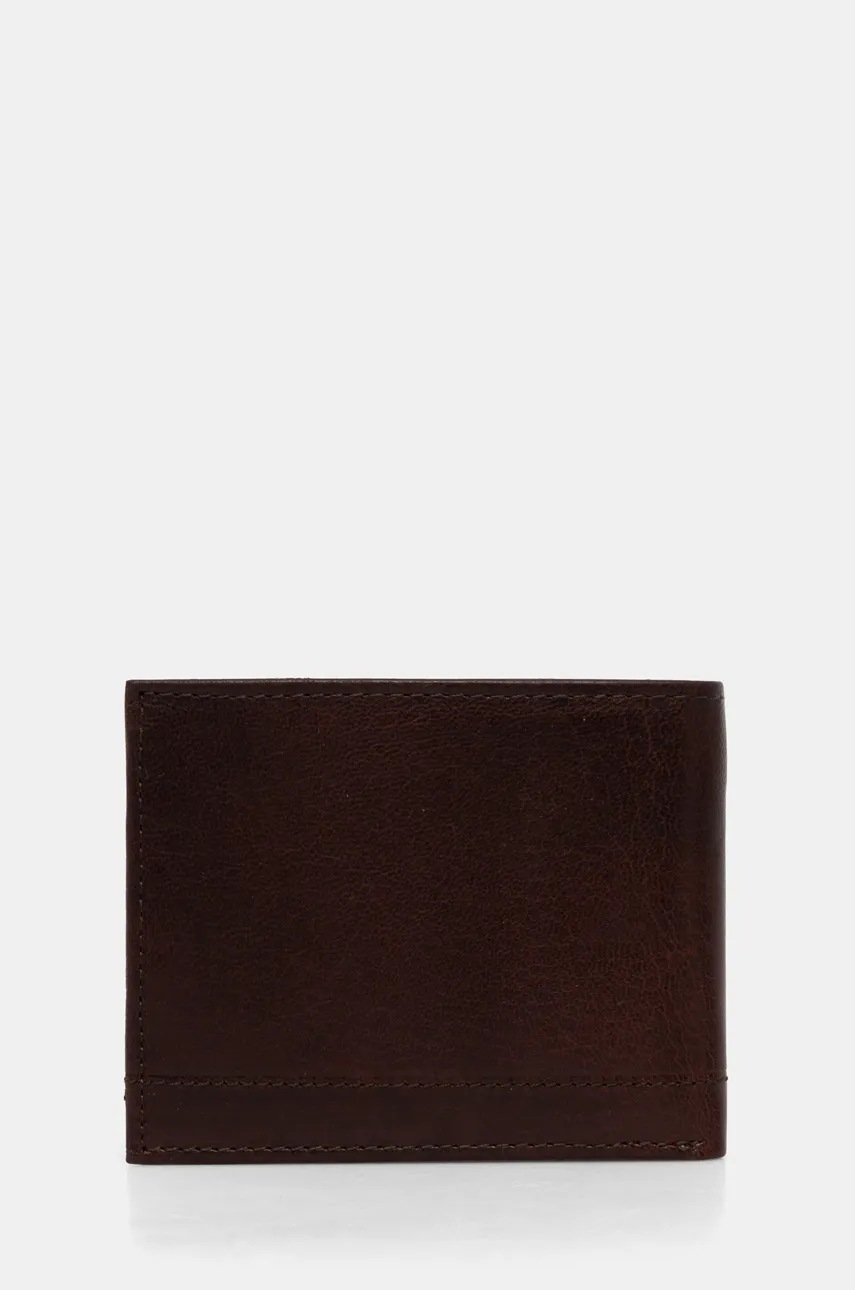 Кожаный кошелек U.S. Polo Assn. Sti.H Wallet цвет коричневый AIUS82353MHA Кожаный кошелек U.S. Polo Assn. Sti.H Wallet цвет коричневый AIUS82353MHA
