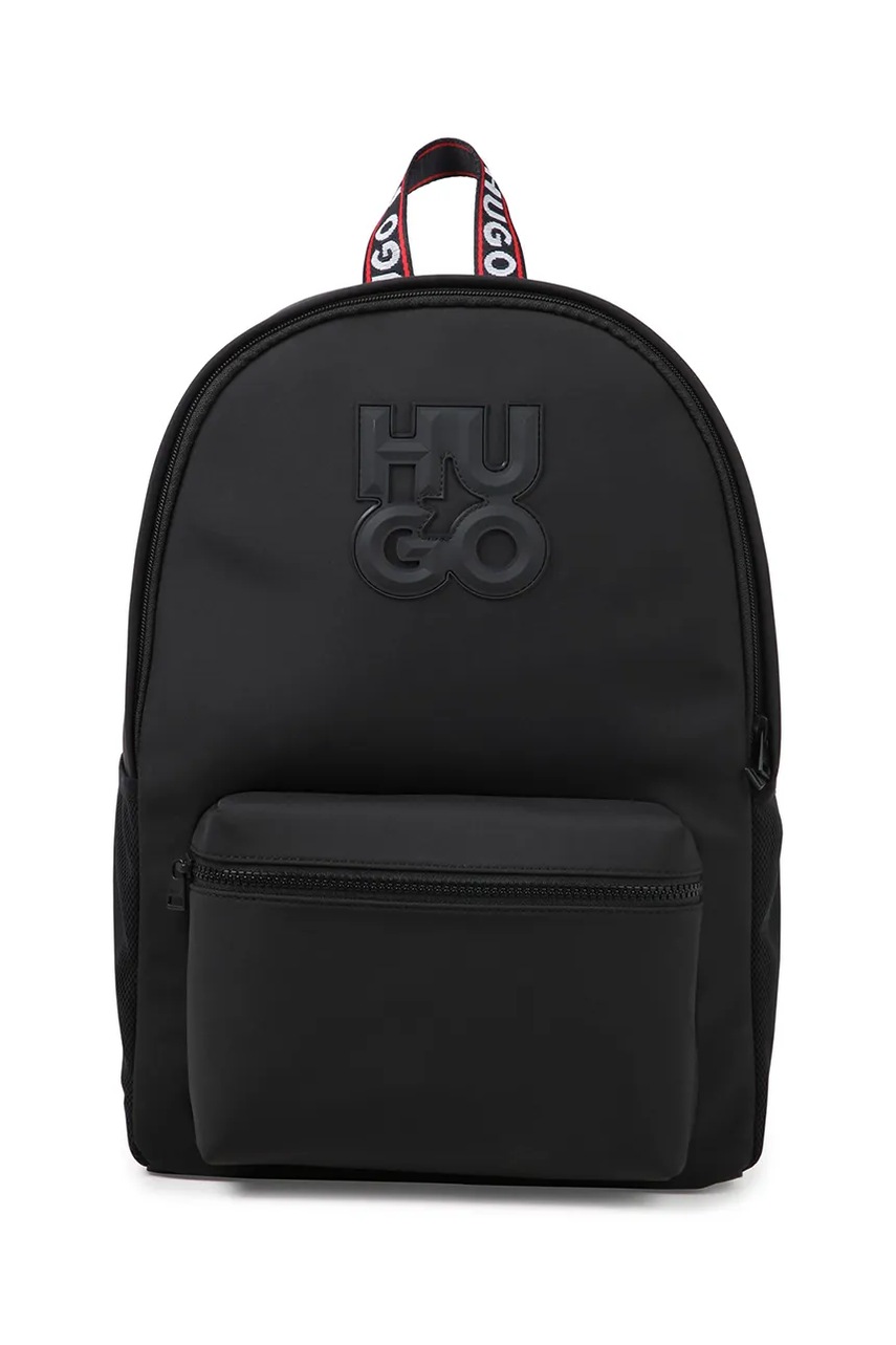 HUGO ghiozdan copii culoarea negru, mare, neted, G00322