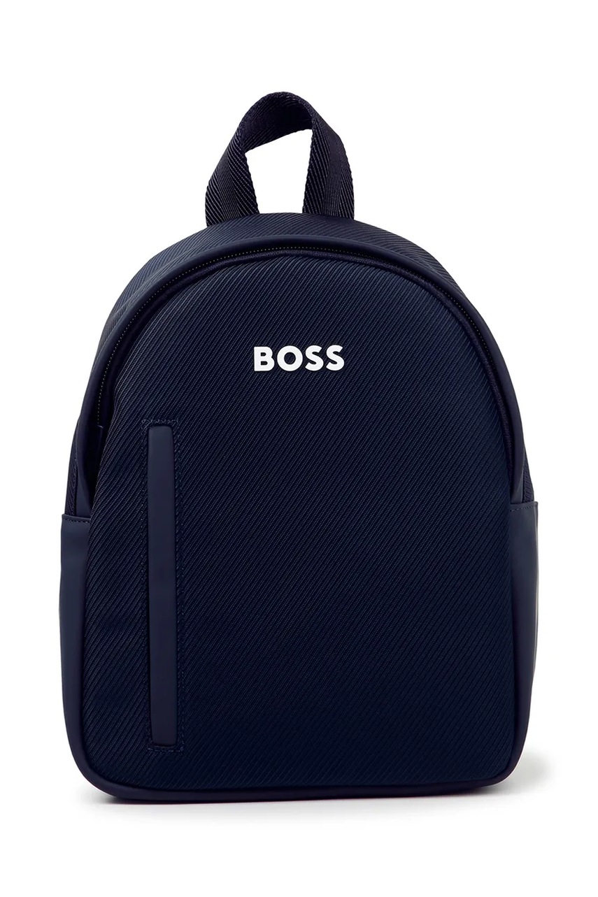 BOSS ghiozdan copii culoarea albastru marin, mic, cu imprimeu, J51710