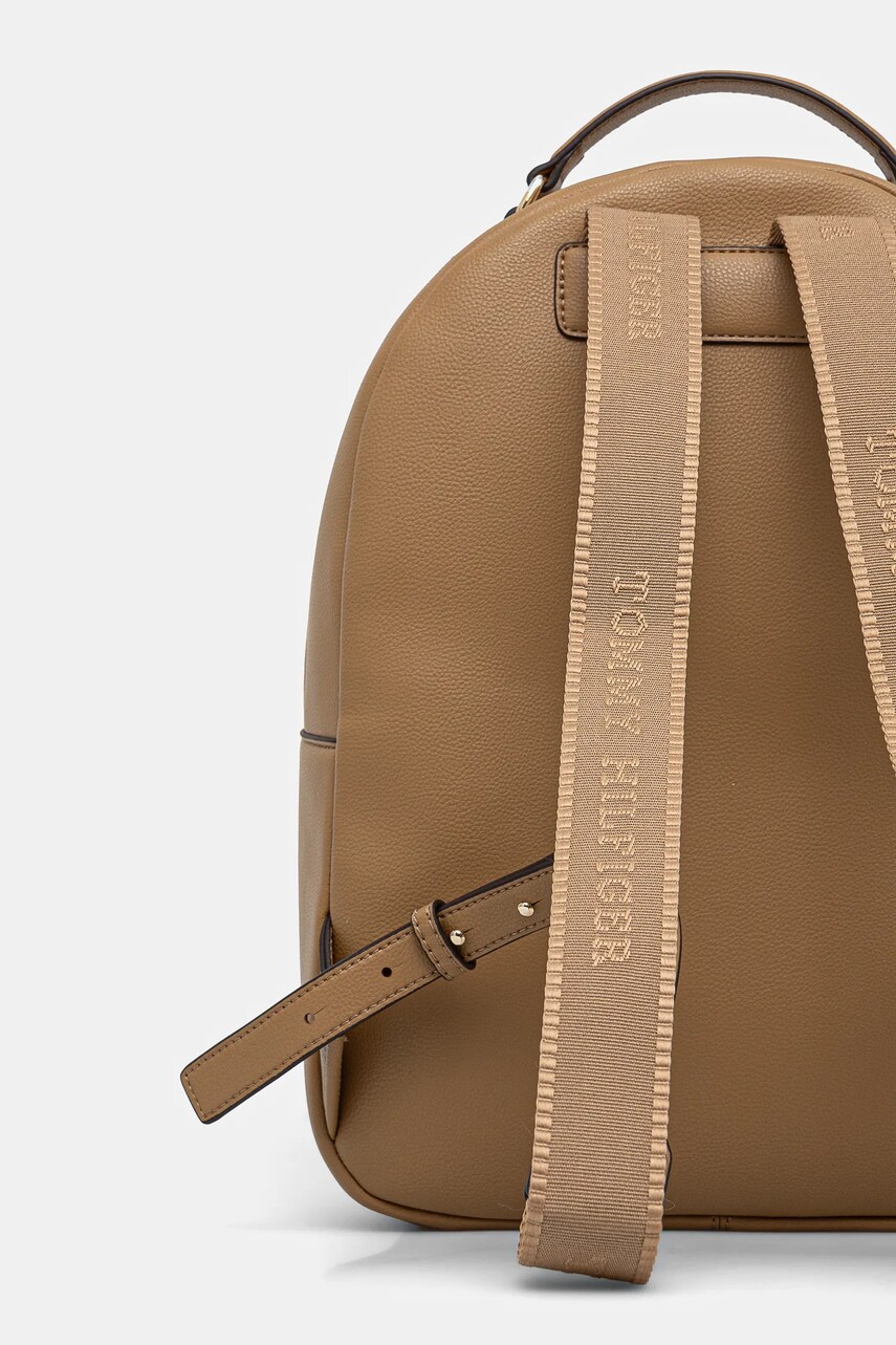 Tommy Hilfiger hátizsák barna, női, nagy, sima, AW0AW16915 termék 2. képe