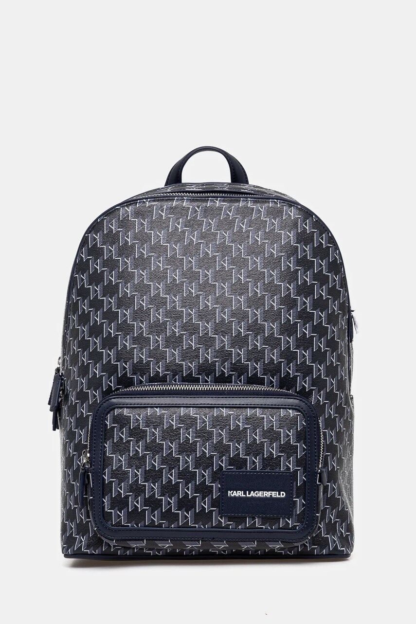 Karl Lagerfeld rucsac culoarea albastru marin, mare, modelator, A1W30188
