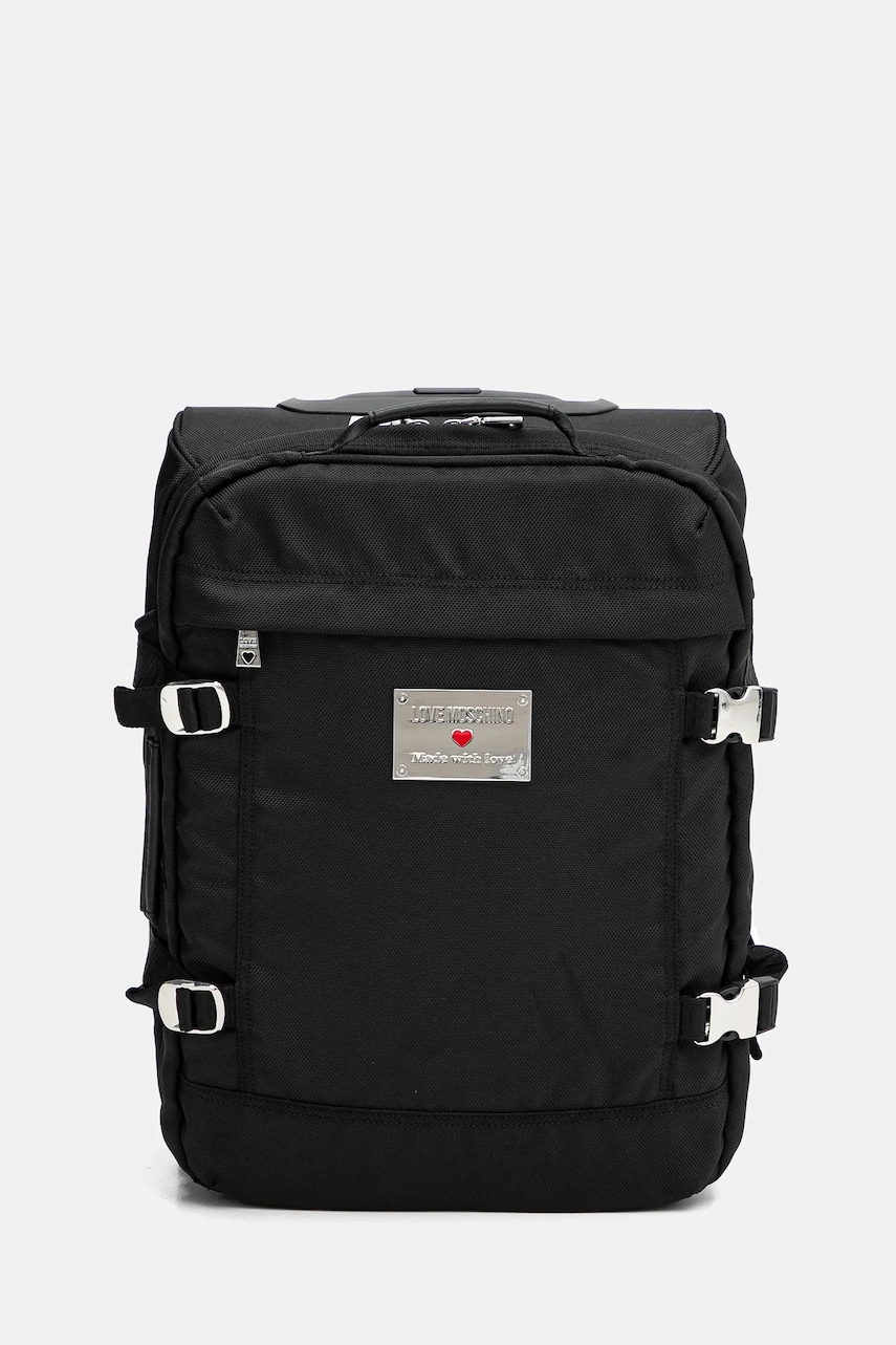 Love Moschino valiză  45x30x20 cm culoarea negru, JC5110PP1