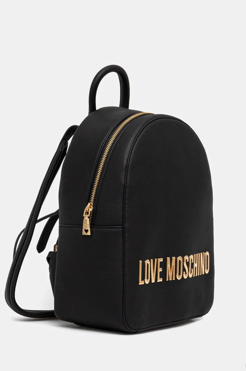 Рюкзак Love Moschino женский цвет чёрный большой с аппликацией JC4193PP1 Рюкзак Love Moschino женский цвет чёрный большой с аппликацией JC4193PP1