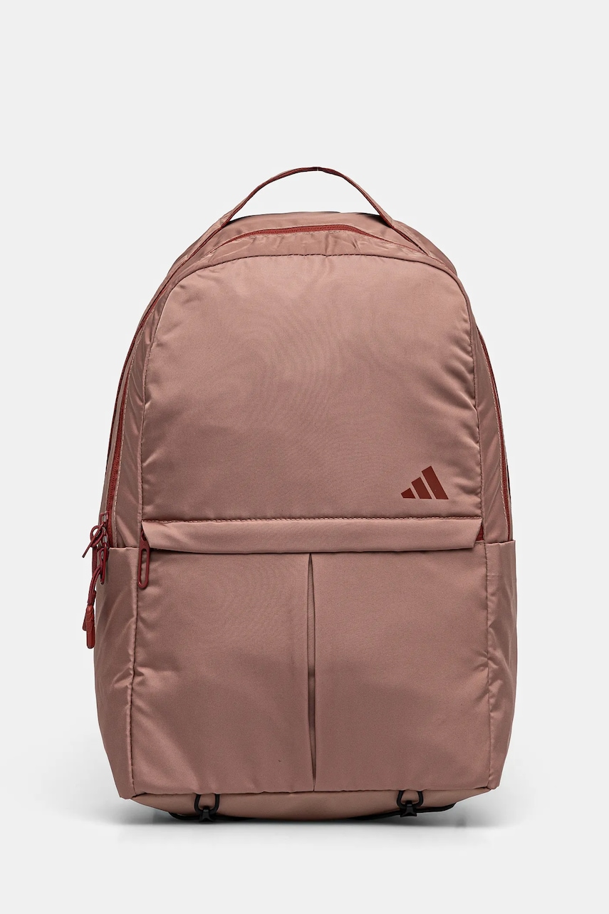 adidas Performance rucsac Yoga femei, culoarea roz, mare, neted, JE3221 adidas Performance rucsac Yoga femei, culoarea roz, mare, neted, JE3221