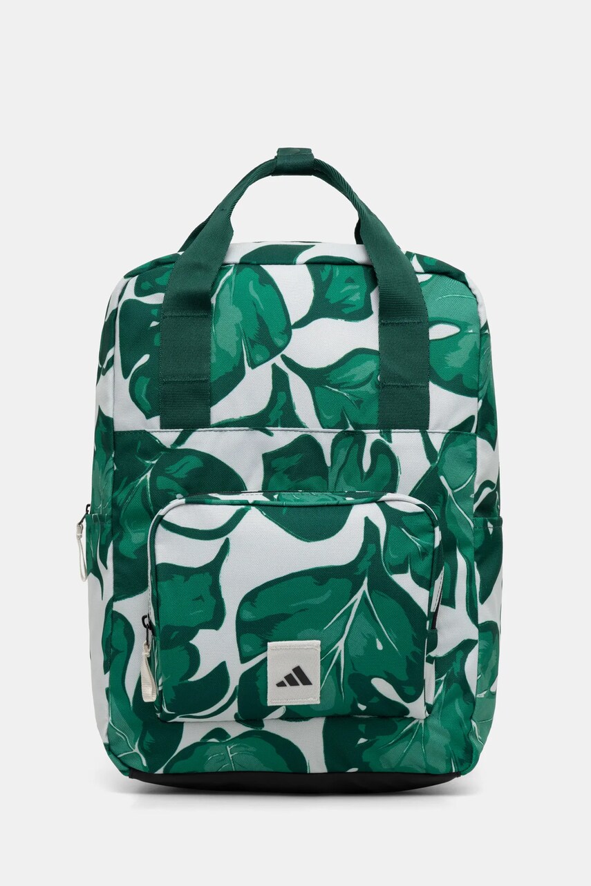 adidas rucsac W LEAF BACKPACK femei, culoarea verde, mare, modelator, JG1111