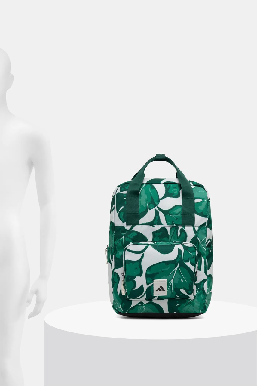 Σακίδιο πλάτης adidas W LEAF BACKPACK χρώμα: πράσινο, JG1111 φωτογραφία