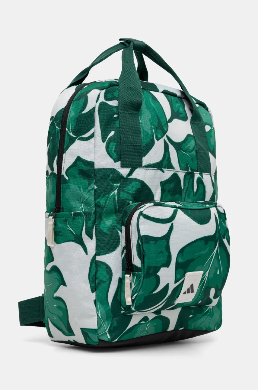 Рюкзак adidas W LEAF BACKPACK женский цвет зелёный большой узорный JG1111 Рюкзак adidas W LEAF BACKPACK женский цвет зелёный большой узорный JG1111