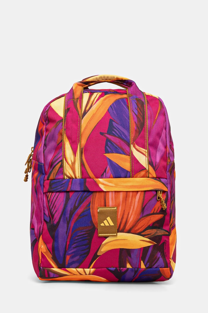 adidas rucsac x Farm Rio femei, culoarea roz, mare, modelator, JJ1686 adidas rucsac x Farm Rio femei, culoarea roz, mare, modelator, JJ1686