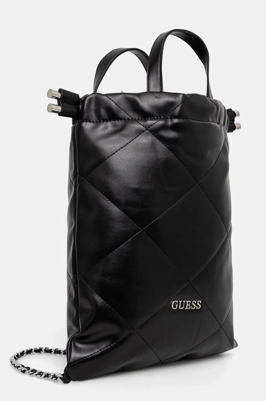 Σακίδιο πλάτης Guess χρώμα: μαύρο, V5RZ06 WGRJ0 φωτογραφία