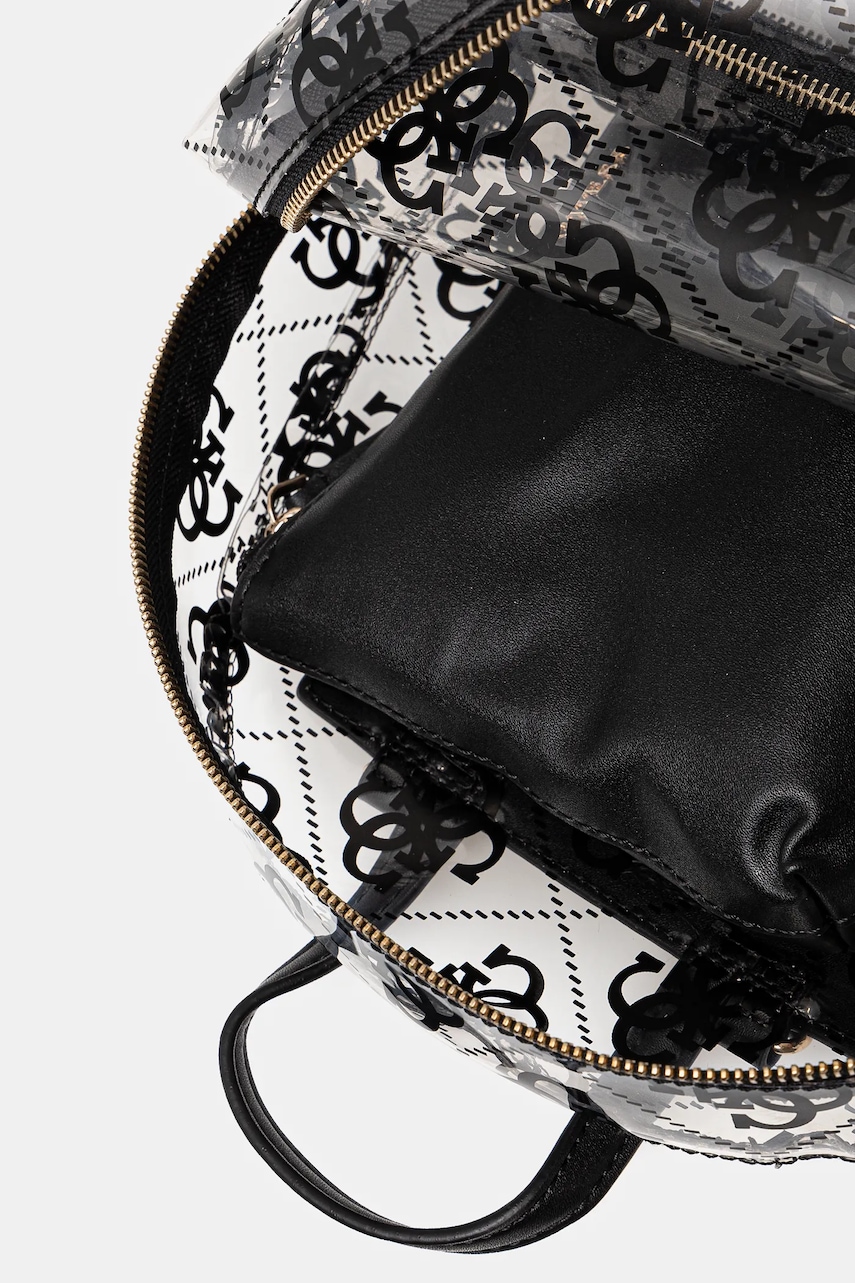 Σακίδιο πλάτης Guess TUANA χρώμα: διάφανο, HWVL95 25320 φωτογραφία