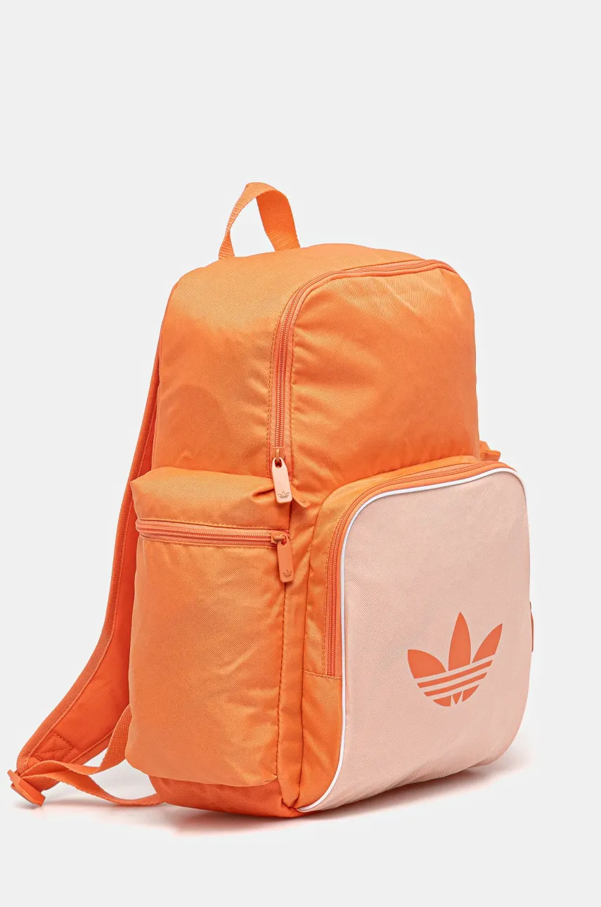 Рюкзак adidas Originals Adicolor женский цвет оранжевый большой с принтом JD5531 Рюкзак adidas Originals Adicolor женский цвет оранжевый большой с принтом JD5531