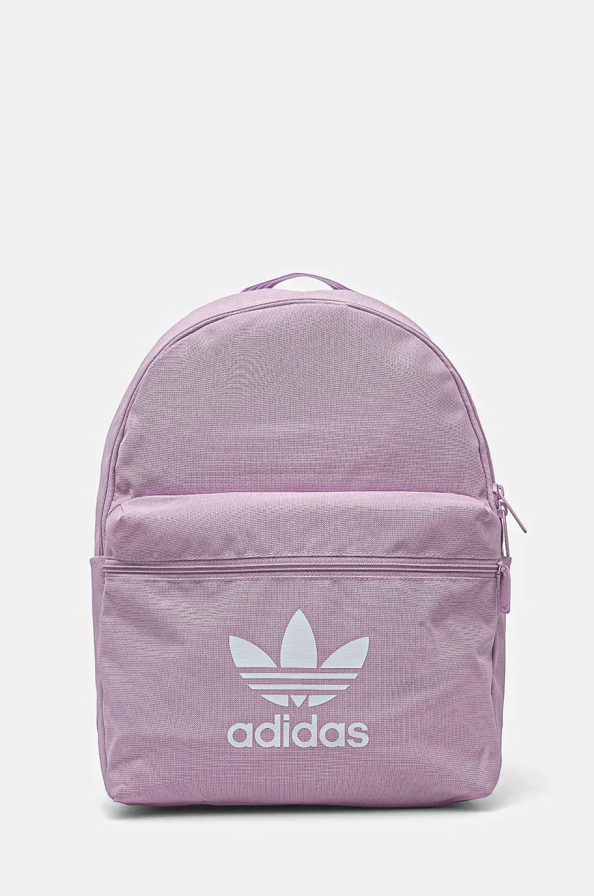 adidas Originals rucsac Adicolor femei, culoarea violet, mare, cu imprimeu, JI9433