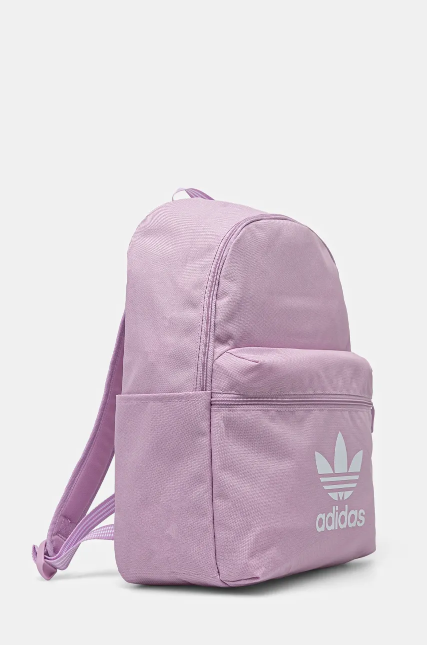 Рюкзак adidas Originals Adicolor женский цвет фиолетовый большой с принтом JI9433 Рюкзак adidas Originals Adicolor женский цвет фиолетовый большой с принтом JI9433