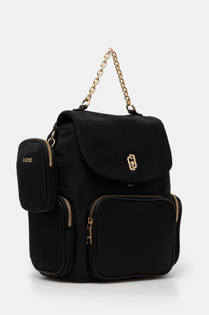 Рюкзак Liu Jo женский цвет чёрный маленький однотонный AA5174 T4559 Рюкзак Liu Jo женский цвет чёрный маленький однотонный AA5174 T4559