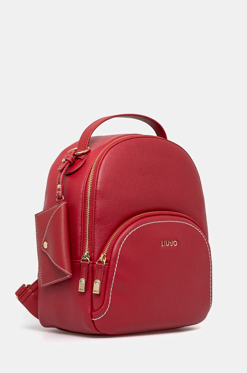 Рюкзак Liu Jo женский цвет красный маленький однотонный AA5157 E0058 Рюкзак Liu Jo женский цвет красный маленький однотонный AA5157 E0058