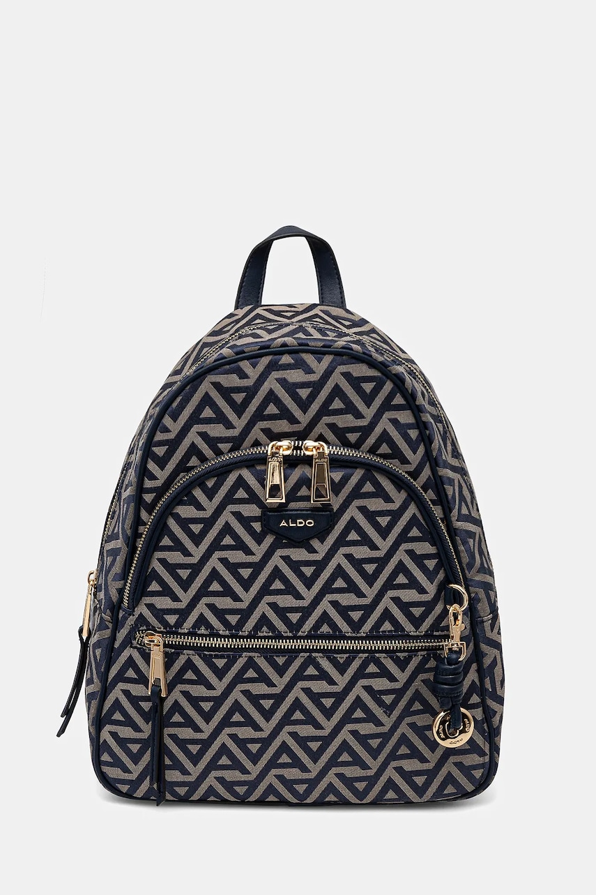 Aldo rucsac EDIEMETH femei, culoarea albastru marin, mic, cu imprimeu, 14009848 Aldo rucsac EDIEMETH femei, culoarea albastru marin, mic, cu imprimeu, 14009848