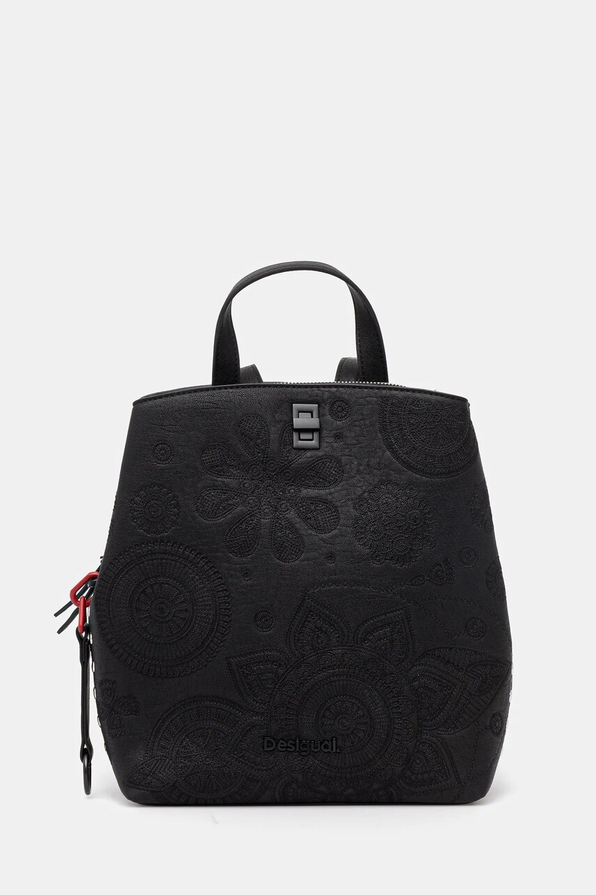 Desigual rucsac DEJAVU SUMY MINI femei, culoarea negru, mic, 25SAKP02