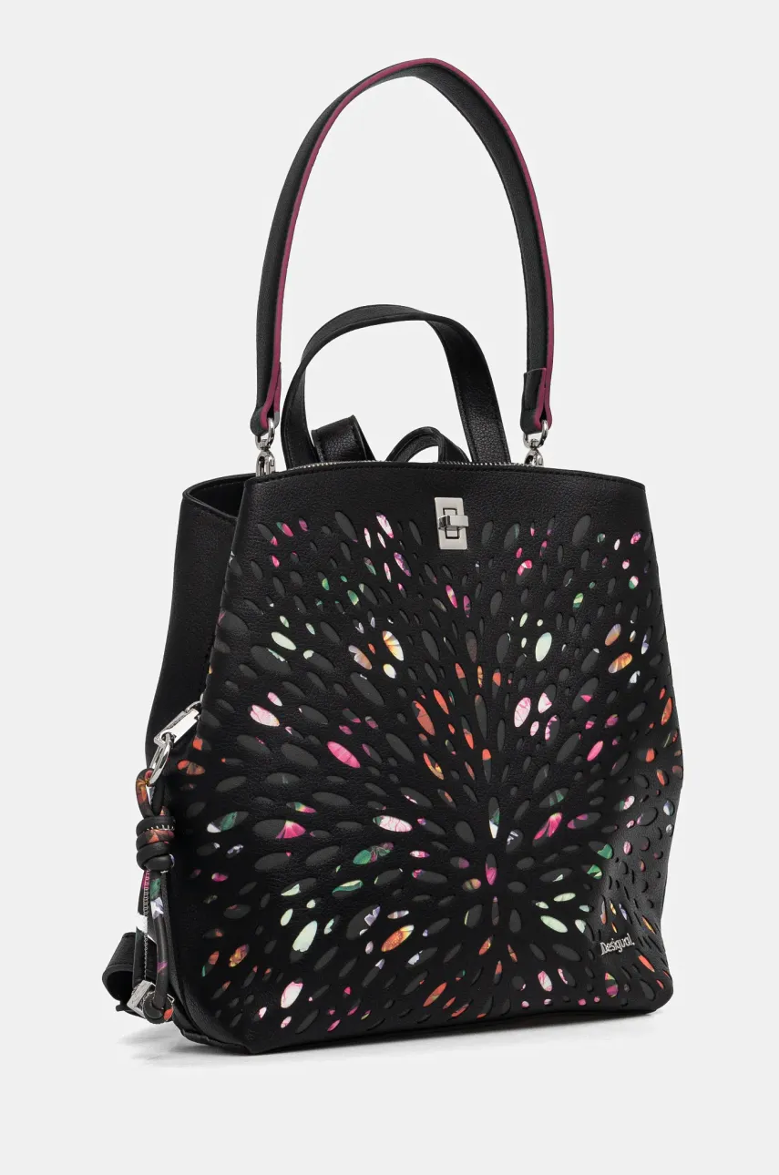 Рюкзак Desigual BLACKWELL SUMY MINI женский цвет чёрный маленький узорный 25SAKP25 Рюкзак Desigual BLACKWELL SUMY MINI женский цвет чёрный маленький узорный 25SAKP25
