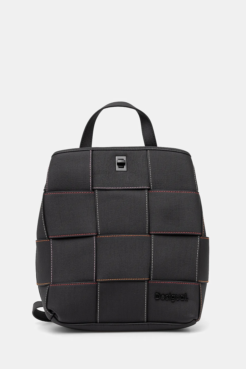 Desigual rucsac YOKO NEGRO SUMY MINI femei, culoarea negru, mic, neted, 25SAKP35 Desigual rucsac YOKO NEGRO SUMY MINI femei, culoarea negru, mic, neted, 25SAKP35