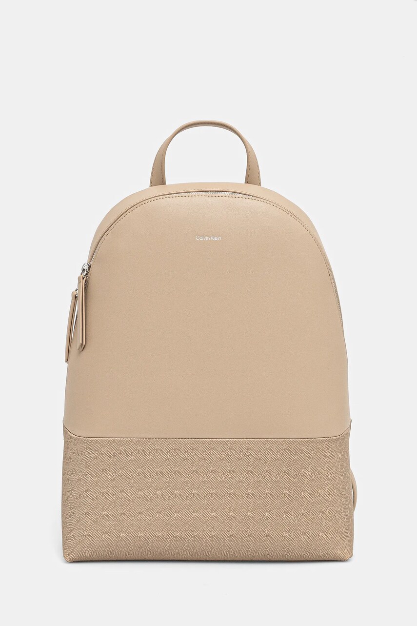 Calvin Klein hátizsák bézs, női, nagy, mintás, K60K613184 akciós termékkép 1