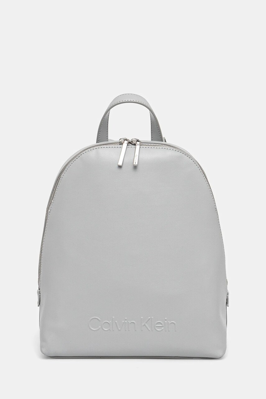 Levně Batoh Calvin Klein dámský, modrá barva, malý, hladký, K60K613185