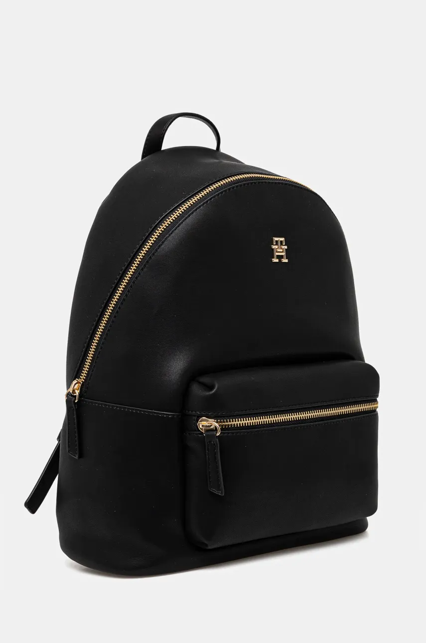 Рюкзак Tommy Hilfiger женский цвет чёрный маленький однотонный AW0AW17163 Рюкзак Tommy Hilfiger женский цвет чёрный маленький однотонный AW0AW17163
