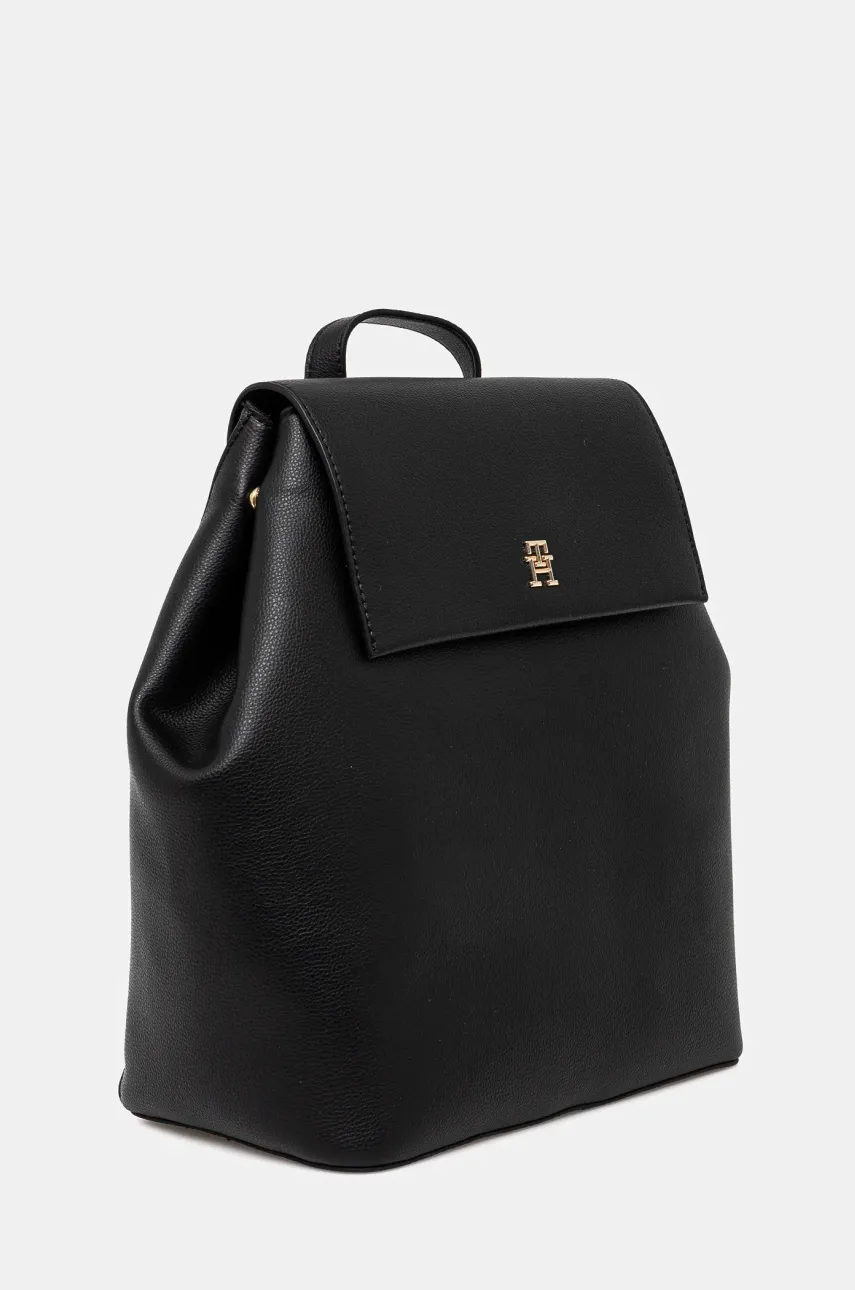 Рюкзак Tommy Hilfiger женский цвет чёрный большой однотонный AW0AW17407 Рюкзак Tommy Hilfiger женский цвет чёрный большой однотонный AW0AW17407