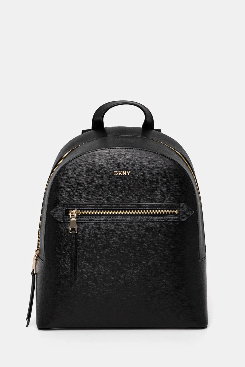 Levně Kožený batoh Dkny dámský, černá barva, malý, hladký, R51K3J33