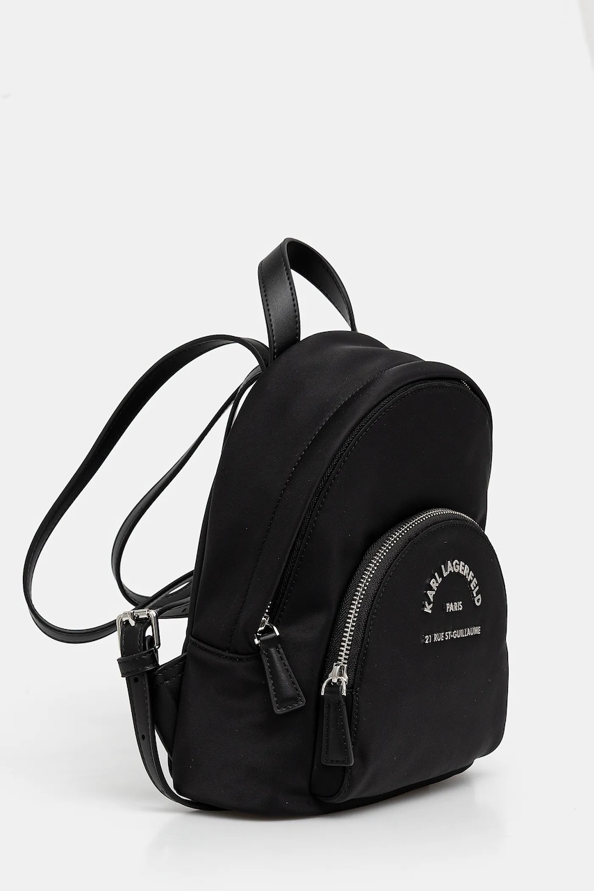 Рюкзак Karl Lagerfeld женский цвет чёрный маленький однотонный A2W30081 Рюкзак Karl Lagerfeld женский цвет чёрный маленький однотонный A2W30081