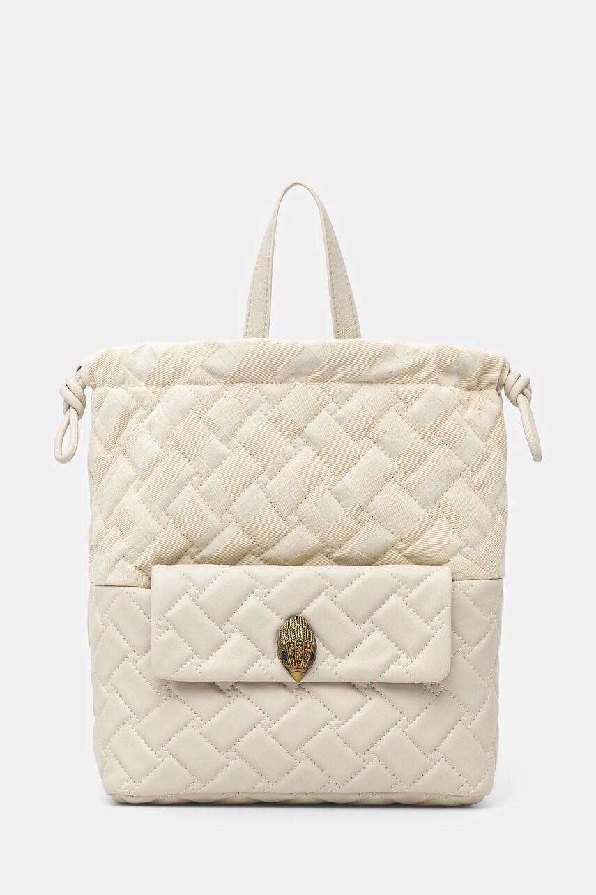 Kurt Geiger London rucsac KENSINGTON femei, culoarea bej, mic, neted, 4370641169