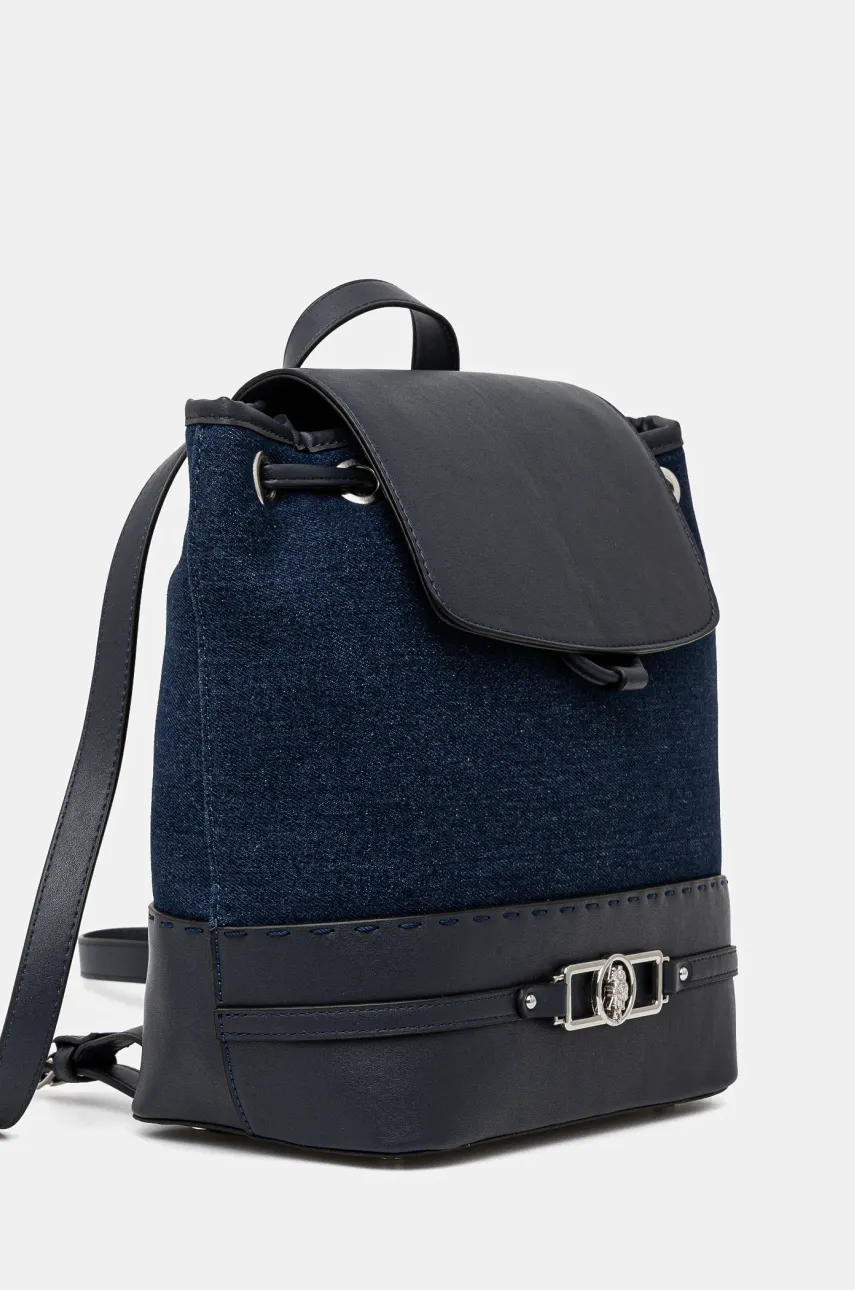 Рюкзак U.S. Polo Assn. Marple женский цвет синий маленький однотонный BEUQM8640WC2 Рюкзак U.S. Polo Assn. Marple женский цвет синий маленький однотонный BEUQM8640WC2
