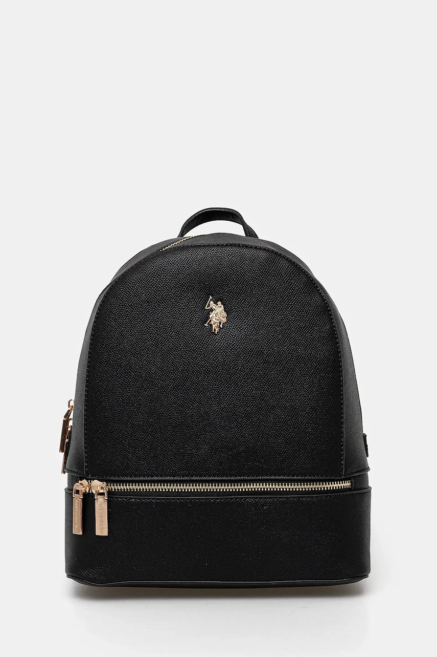 U.S. Polo Assn. rucsac Jones femei, culoarea negru, mic, uni, BEUJE8653WVP