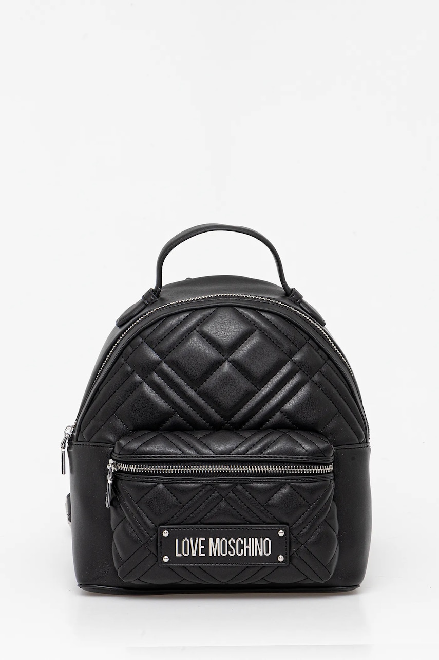 Love Moschino rucsac culoarea negru, mic, uni, JC4148PP0MLA000B