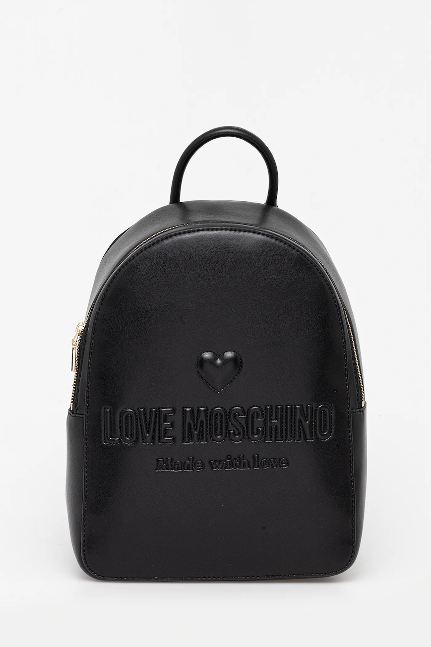 Love Moschino rucsac culoarea negru, mic, uni, JC4222PP0MKF0000