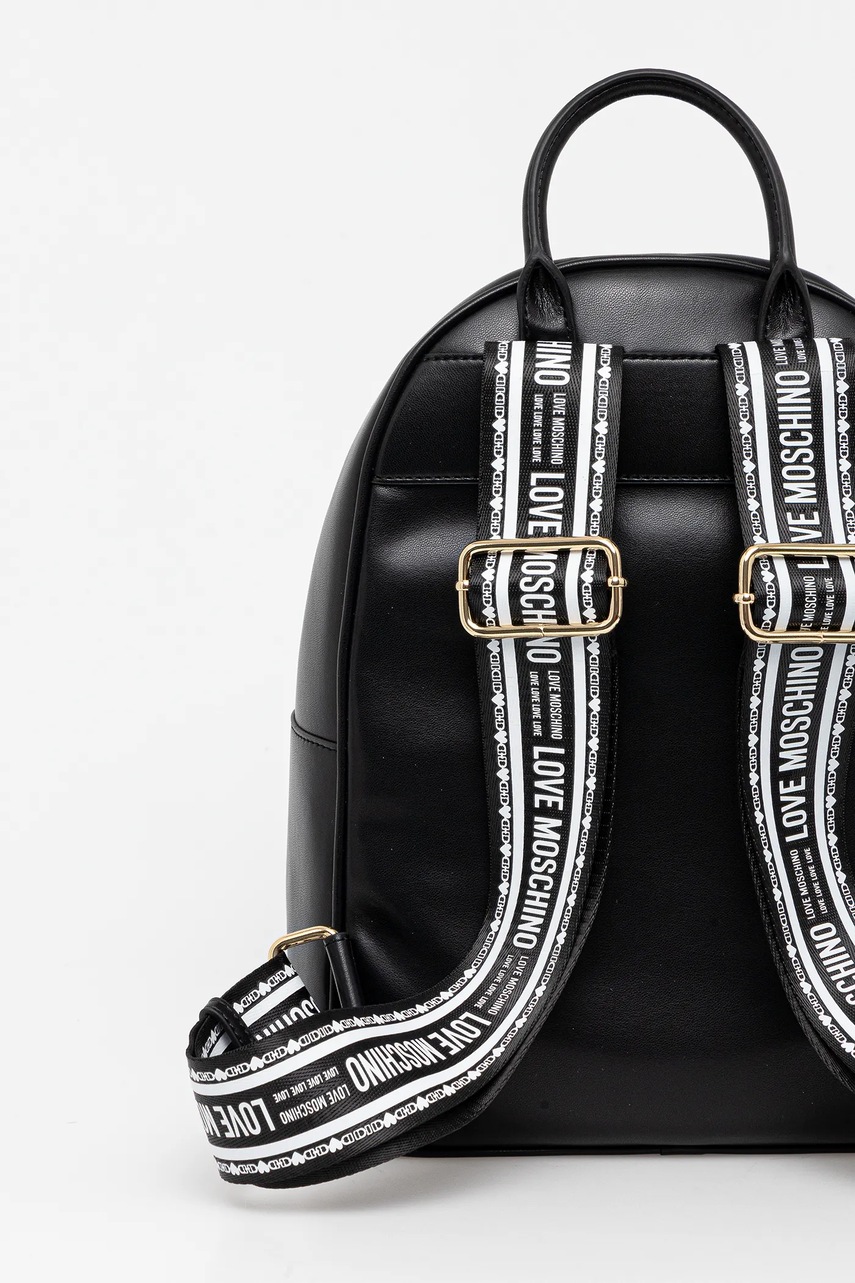 Love Moschino hátizsák fekete, kis, sima, JC4222PP0MKF0000 termék 2. képe