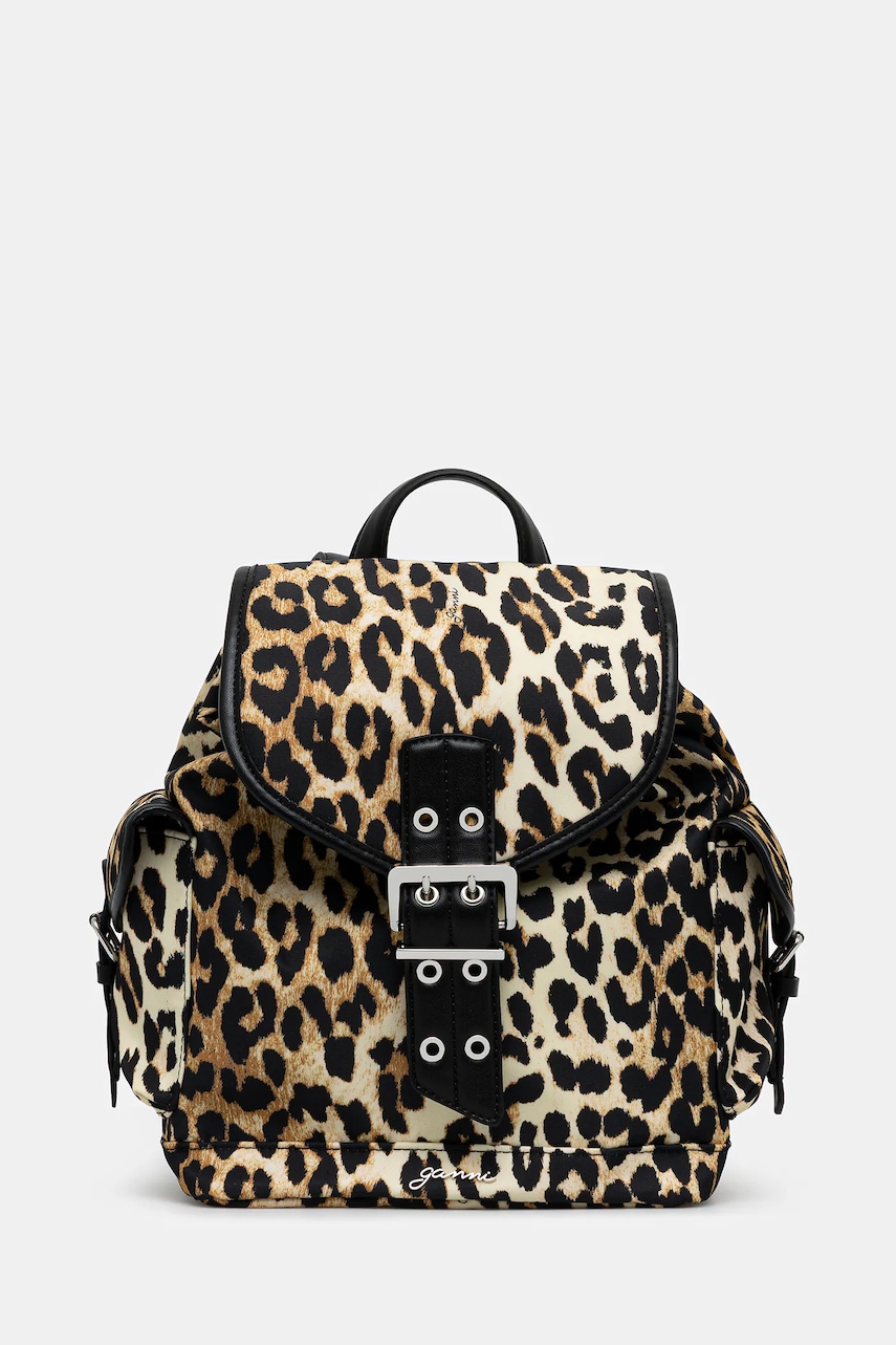 GANNI plecak Bucky Backpack Small Nylon Print