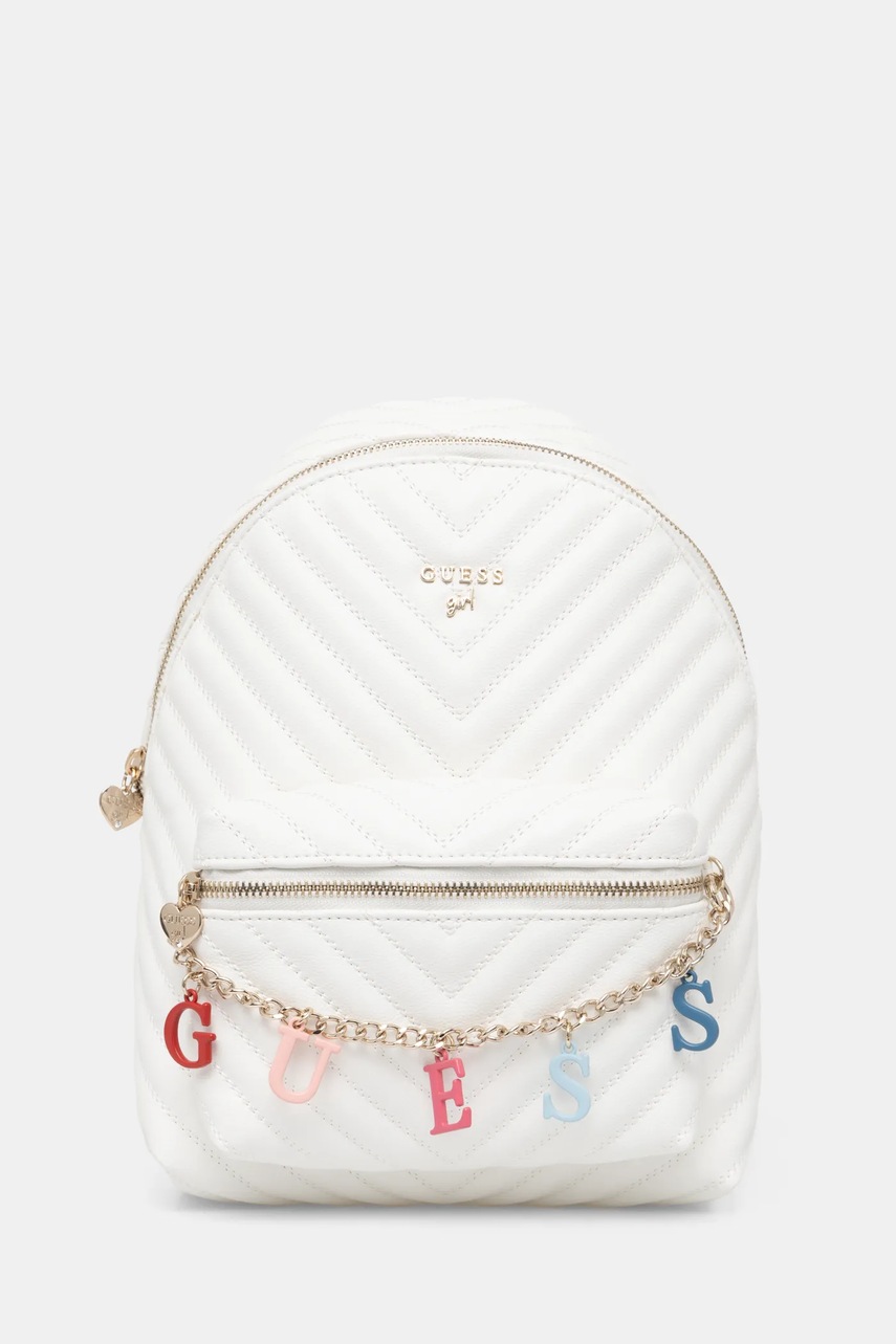 Levně Dívčí batoh Guess Girl béžová barva, malý, hladký, J4RZ17 WFZL0