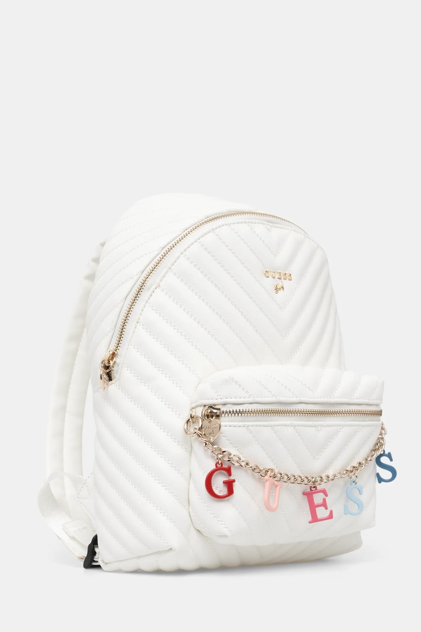 Рюкзак Guess Girl цвет бежевый маленький однотонный J4RZ17 WFZL0 Рюкзак Guess Girl цвет бежевый маленький однотонный J4RZ17 WFZL0