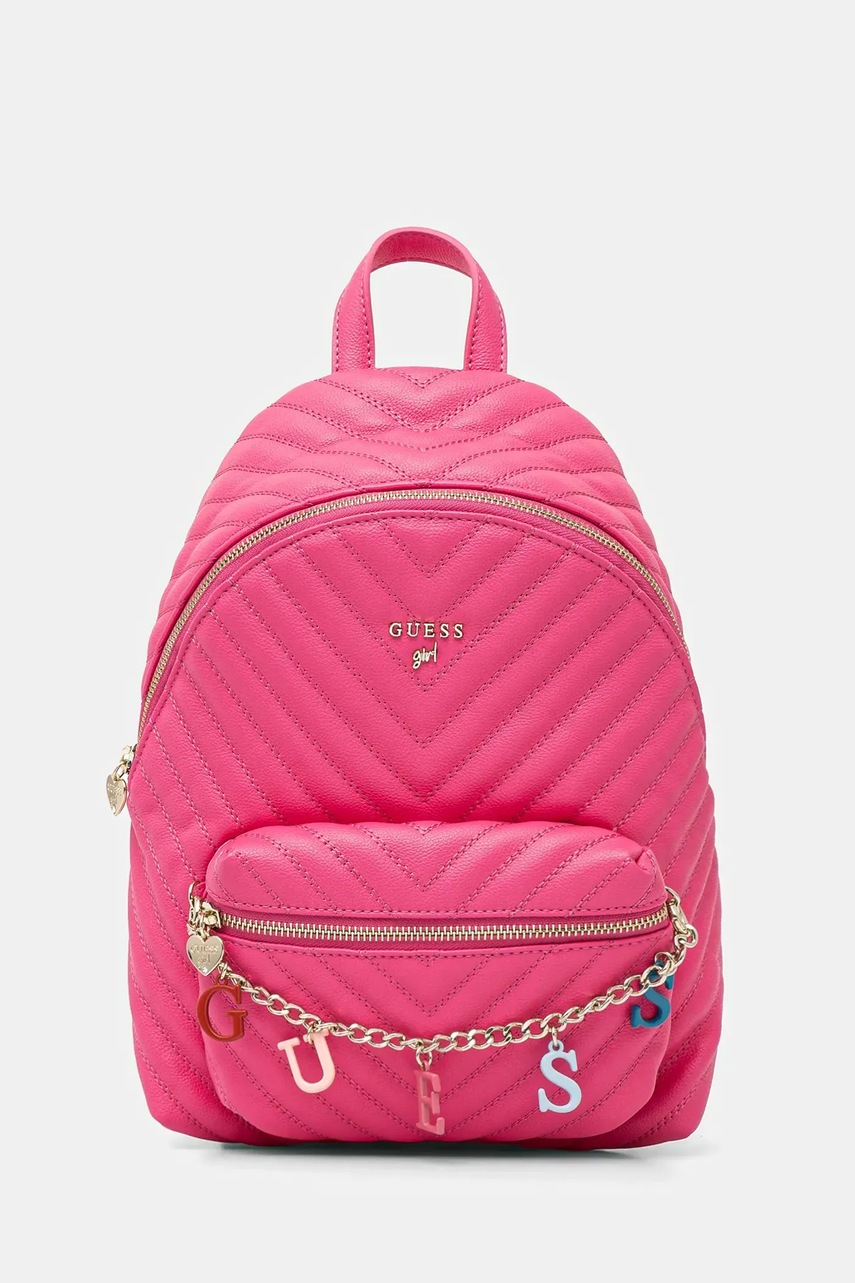 

Раница Guess Girl в розово малък размер с изчистен дизайн J4RZ17 WFZL0, Розов