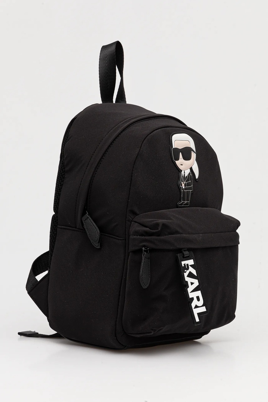 Детский рюкзак Karl Lagerfeld цвет чёрный большой с аппликацией Z30406