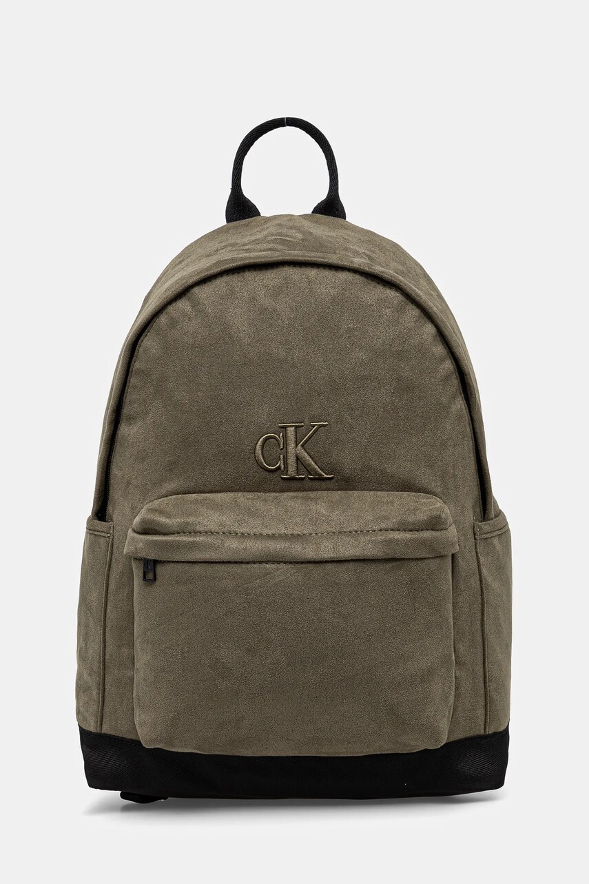 Levně Dětský batoh Calvin Klein Jeans zelená barva, velký, hladký, IU0IU00668