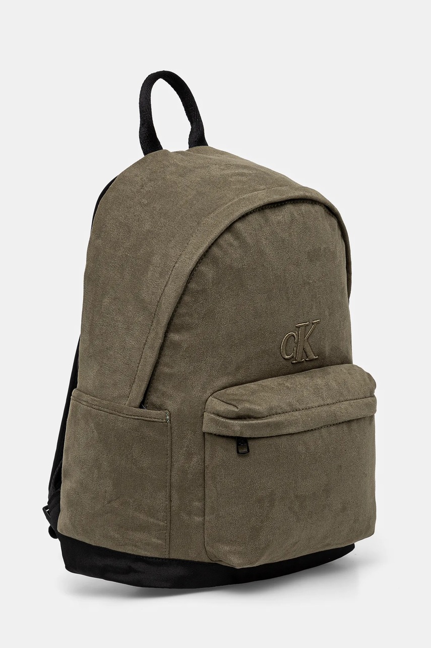 Детский рюкзак Calvin Klein Jeans цвет зелёный большой однотонный IU0IU00668